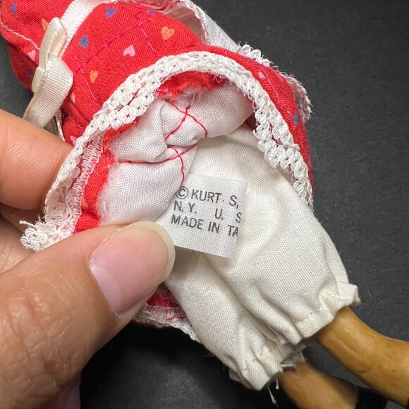 Vintage 1986 Kurt S Adler Set of 2 Porcelain Festive Deer Decor Ornaments 6.75" - Picture 7 of 8